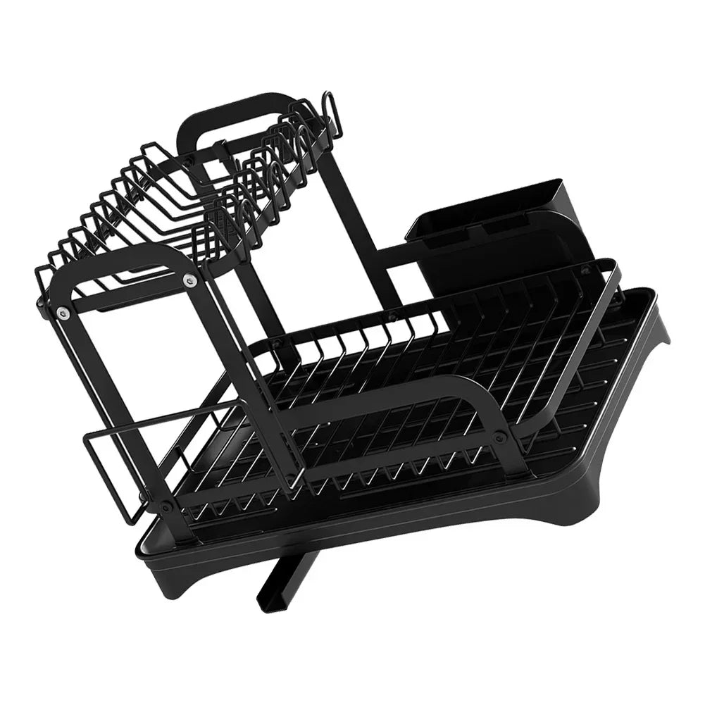 2-Tier Dish Drying Rack with 360° Drainage – Maison & Gabrielle