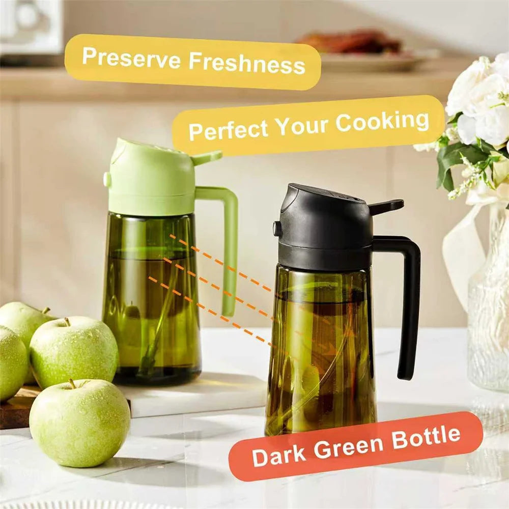 2-in-1 Oil Dispenser & Sprayer – 470ml, 2-Pack