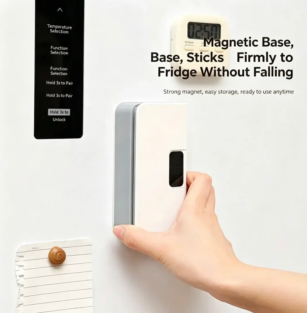 Magnetic Rechargeable Bag Sealer | LED Display & 6 Heat Levels