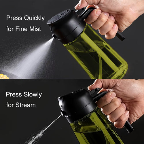 2-in-1 Oil Dispenser & Sprayer – 470ml, 2-Pack