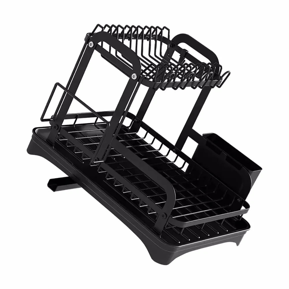 2-Tier Dish Drying Rack with 360° Drainage – Maison & Gabrielle