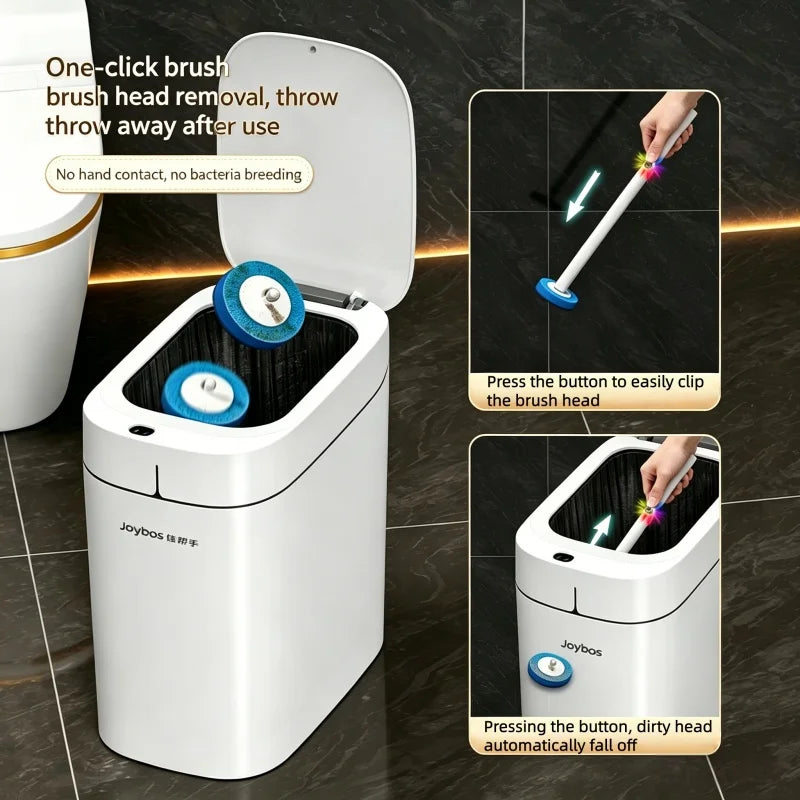 Wall-Mounted Toilet Brush with Disposable Heads