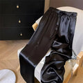 High-Waist Satin Wide-Leg Pants – Maison & Gabrielle