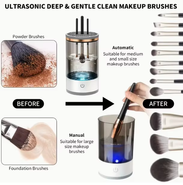 Supplier illustration of automatic and handheld brush cleaning